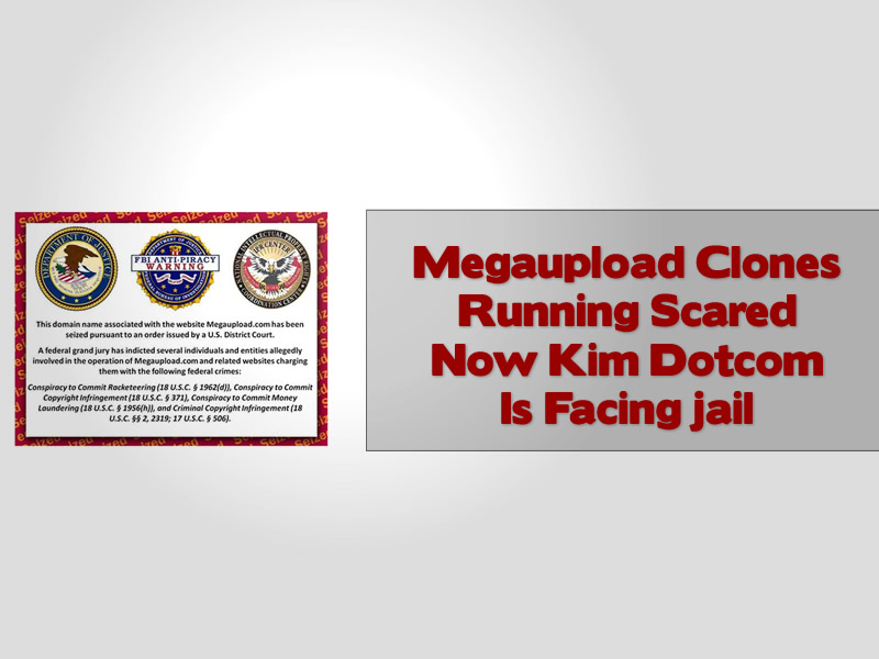 Megaupload Clones Running Scared Now Kim Dotcom Is Facing jail